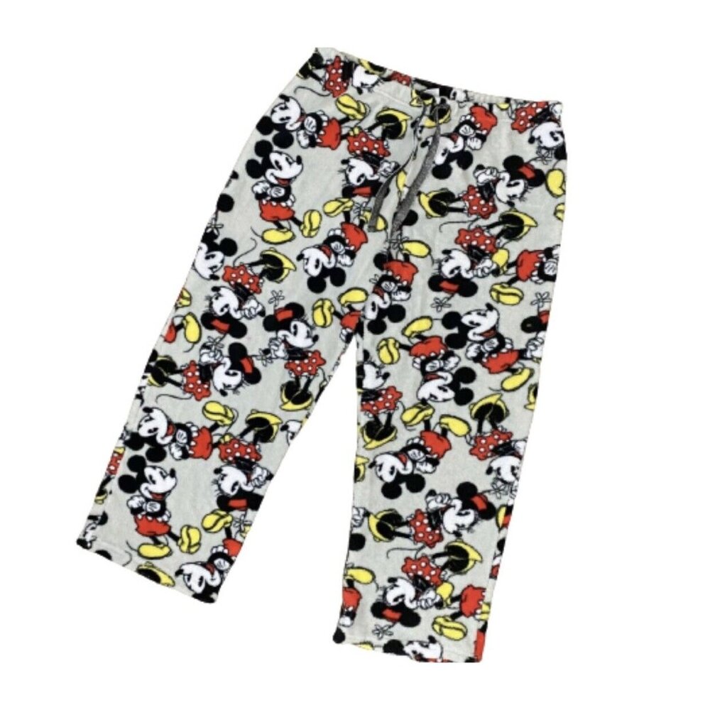 Disney Fuzzy Mickey & Minnie Soft Pajama Pants! So Soft Large